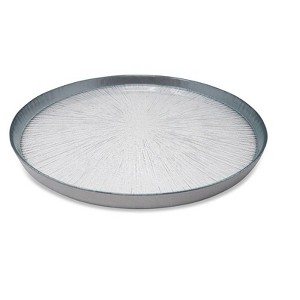 Classic Touch Set of 4 Crystal Glass Plates with Gold Border - 1 of 1