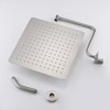 PAGED Square Rainfall Shower Head High Pressure Shower Heads with Adjustable Shower Head Arm for Bathroom - 4 of 4