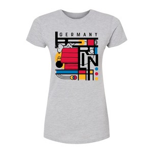 Women's - Peanuts - Snoopy Berlin Bauhaus Fitted Graphic T-Shirt - 1 of 3