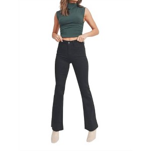 Women's Mid Rise Flare Jeans - JBD. - 1 of 3