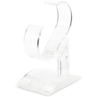 Stockroom Plus 24-Pack Watch Jewelry Bracelet Wrist Display Stands Holder Rack Showcase, Clear Plastic 3.7" Tall