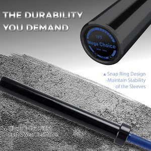 45 Lb 7FT Weight 700Lb Straight Barbell Bars , Fits 2" Standard Weights, Home Gym Weight Bar for Bench Press/Strength Training - 1 of 4
