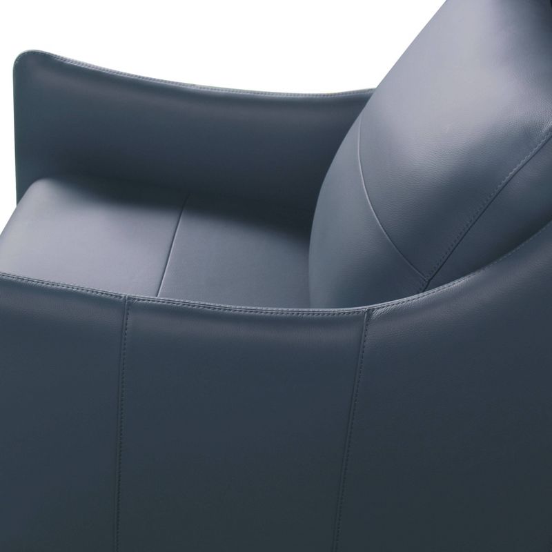 Luna 100% Top Grain Leather Chair - Abbyson Living, 4 of 8
