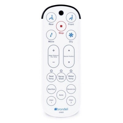 Elongated White Smart Bidet Toilet Seat with Remote