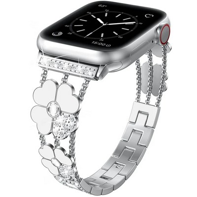 Worryfree Gadgets Metal Band for Apple Watch Clover Design