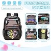 Transparent backpack with heart-shaped pattern and cute charm,suitable for both boys and girls,perfect for sports activities and concerts - 4 of 4