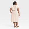 Women's Short Sleeve Wrap Waist Midi Shirtdress - Universal Thread™ - 2 of 3