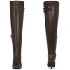 BLISSFUL STEP Pointed Toe Over the Knee High Zipper Stiletto High Heel Boots for Women - 2 of 4