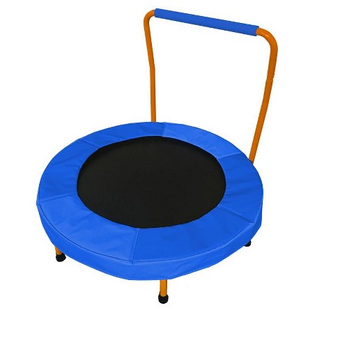 New Bounce 36 Foldable Mini Trampoline with Handlebar - Max of 150 Lbs