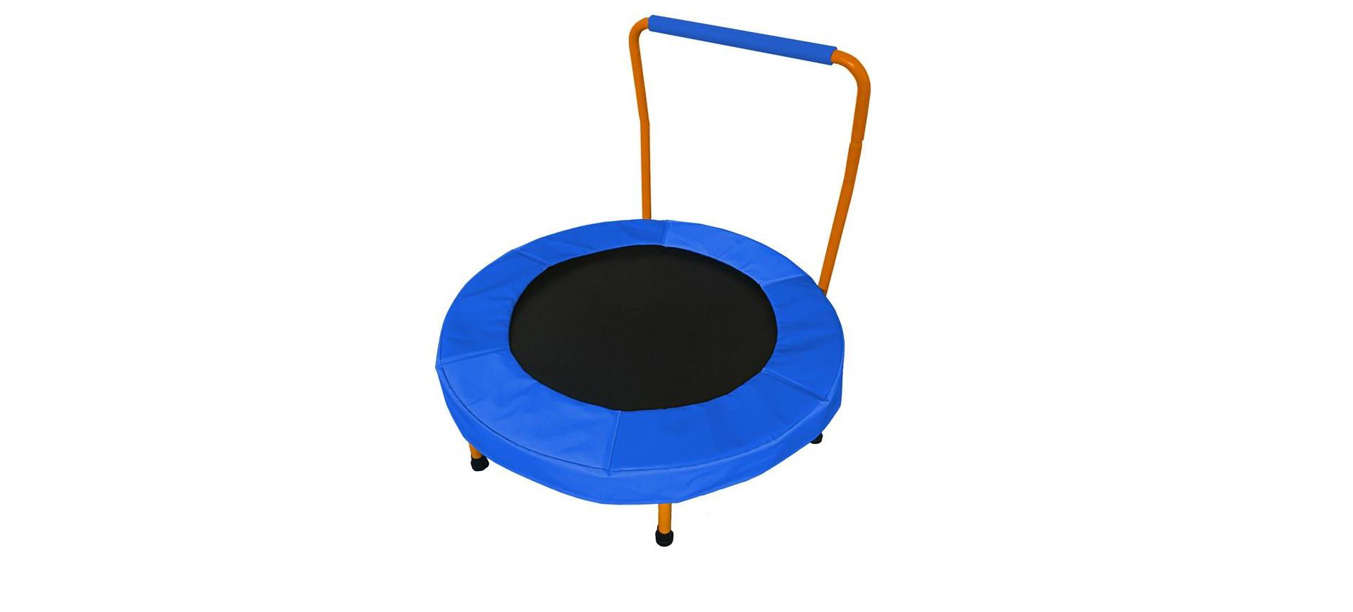 New Bounce 36" Foldable Mini Trampoline with Handlebar - Max of 150 Lbs