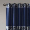 Gracie Mills Thornton Jacquard Curtain Panel Pair - 2 of 4