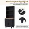 CAVINAS TV Stand for TVs Up to 70 Inch,Entertainment Center with Bookshelves and Adjustable Shelves,TV Stands for Living Room - 4 of 4