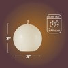 Spaas Rustic Ball Candles – Set of 6 Unscented Decorative Round Candles - 3 Inch Diameter - Available in 12 Colors - 3 of 4
