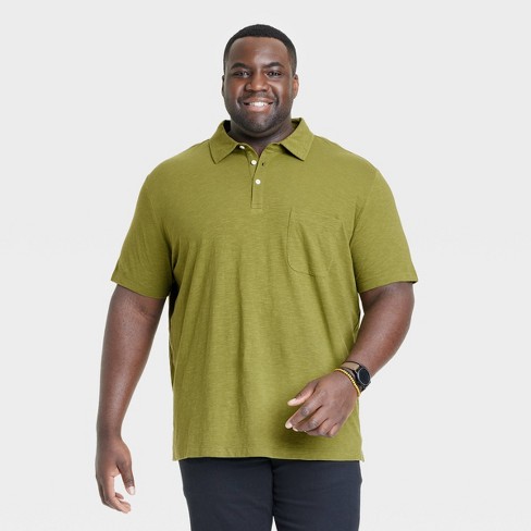 Mens olive polo store shirt