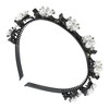 Unique Bargains Women's Fashion Faux Pearl Headband 4.13" ID Silver Tone 1 Pc - 4 of 4