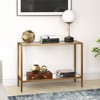 30' Mirrored Console Table in Gold - Henn&Hart - 2 of 4