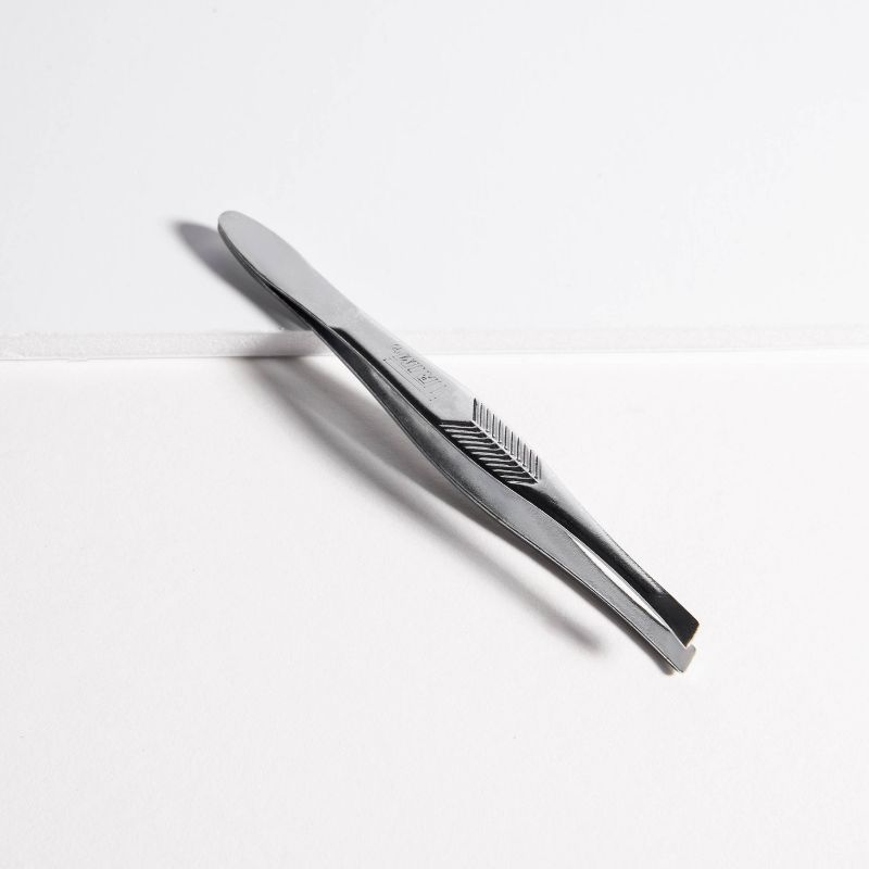 Trim Slant Tip Textured Grip Tweezers - Aluminum, 6 of 8
