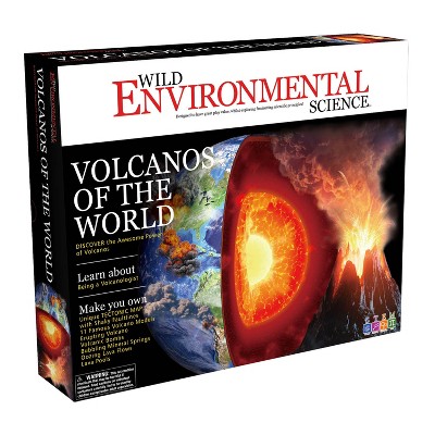 Wild Environmental Science Volcanos of the World - Science Kit for Ages 8+