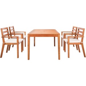 Wilming Dining Set - Outdoor - PAT7065 - Natural - Safavieh - 1 of 4
