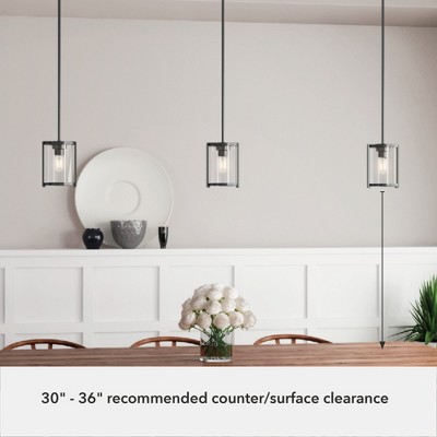 Astwood Matte Black Glass Mini Pendant Light