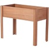 Okak Elevated Raised Garden Bed with Legs Wooden Planter Box for Vegetables, Flowers, Herbs, Outdoor Gardening, 31" x 16" x 30"/40" x 20" x 31" - 2 of 4