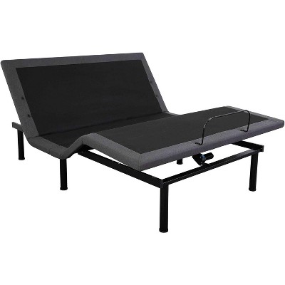 Adjustable Bed Frame, Electric Bed Base with Massage, Head & Foot Incline, Wireless Remote, 2 Built-in USB Ports, LED Night Light