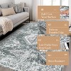 9x12 Washable Vintage Oriental Area Rug, Low-Pile Non-Slip Foldable Carpet, Stain-Resistant Soft Floor Cover for Living Room, Bedroom, Grey - 4 of 4