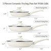 Itopfox Ceramic Nonstick Frying Pan Set with Lids, Healthy Cookware for Eggs & Omelets, PFOA & PFAS Free, Induction Compatible - 2 of 4