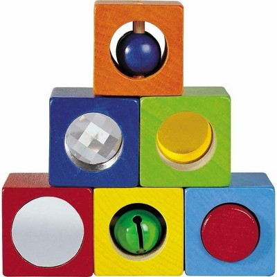 HABA Discovery Blocks - 6 Colorful Cubes with Unique Effects (Made in Germany)