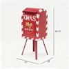 Red Iron Christmas Mailbox Decoration–Festive Red Iron Christmas Mailbox Decoration – Durable Iron Build, Holiday Accent for Home, Office or Entryway - 2 of 4