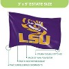 NCAA Louisiana State University Flag with Grommets, 3'x5' LSU Tigers Outdoor College Flags & Banners for Garden Patio Indoor Wall Décor - 4 of 4