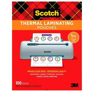 Scotch Thermal Laminating Pouch, 8-9/10 x 11-2/5 Inches, 5 mil Thick, pk of 100