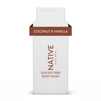 Native Body Wash - Coconut & Vanilla - Sulfate Free - 18 fl oz