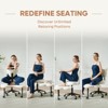 Pinmoco Ergonomic Cross-Legged Swivel Chair, Adjustable Height Meditation Chair with Back Support,  Office/Home Chair - 4 of 4