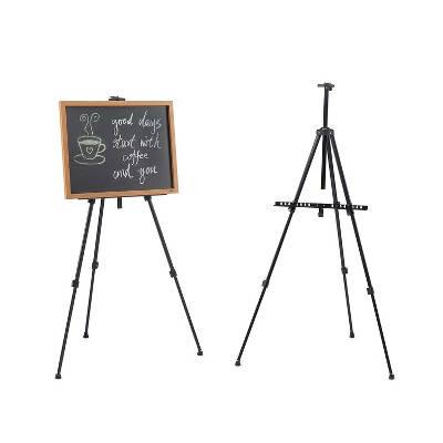 MyOfficeInnovations Tripod Display Easel 49" Black Aluminum (28070) 1843011