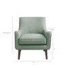 NicBex Polyester Fabric Accent Chair,Upholstered Living Room Chairs with High Backrest,Mid-Century Arm Chair,Accent Chairs for Living Room - 3 of 4