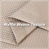 Waterproof Waffle Weave Textured Kitchen Valances for Windows 60"x15", Washable Short Window Curtains for Bathroom, Living Room, or Bedroom - 3 of 4
