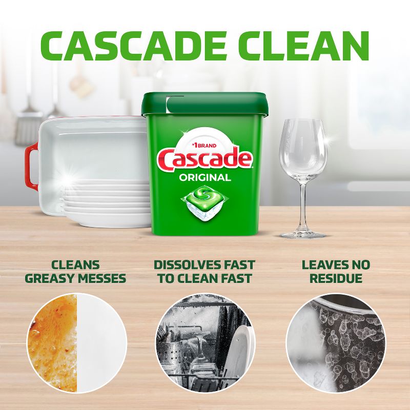 Cascade Fresh Scent Original Dishwasher Pods, ActionPacs Dishwasher Detergent Tabs, 2 of 11