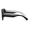 Dolce & Gabbana DG 6204 501/87 Unisex Rectangle Sunglasses Black 34mm - 3 of 3