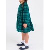 RuffleButts Toddler Girls Woven Long Sleeve Tiered Twirl Dress - 3 of 4