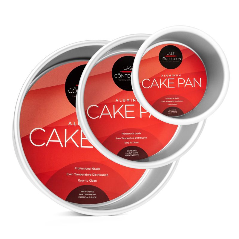 Last Confection 3pc Round Cake Pan Sets - Professional Bakeware, 1 of 8