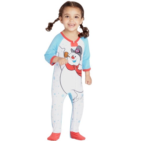 1-Piece Floral Fleece Footless Pyjamas