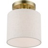 Livex Lighting Blossom 1 - Light Semi-Flush Mount in  Antique Brass - 3 of 3