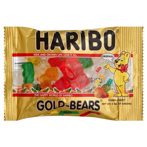 haribo bears gold candy 2oz mini gummi treat gummy bag target 45g