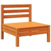 vidaXL Garden Sofa Wax brown Solid pine wood Single unit size Modular - 2 of 2