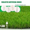 Petgrow Artificial Grass Turf 1.38", 4x15FT Realistic Synthetic Grass Mat Lawn,Astroturf Faux Indoor Outdoor Rug for Patio, Garden, Yard, Balcony - 3 of 4