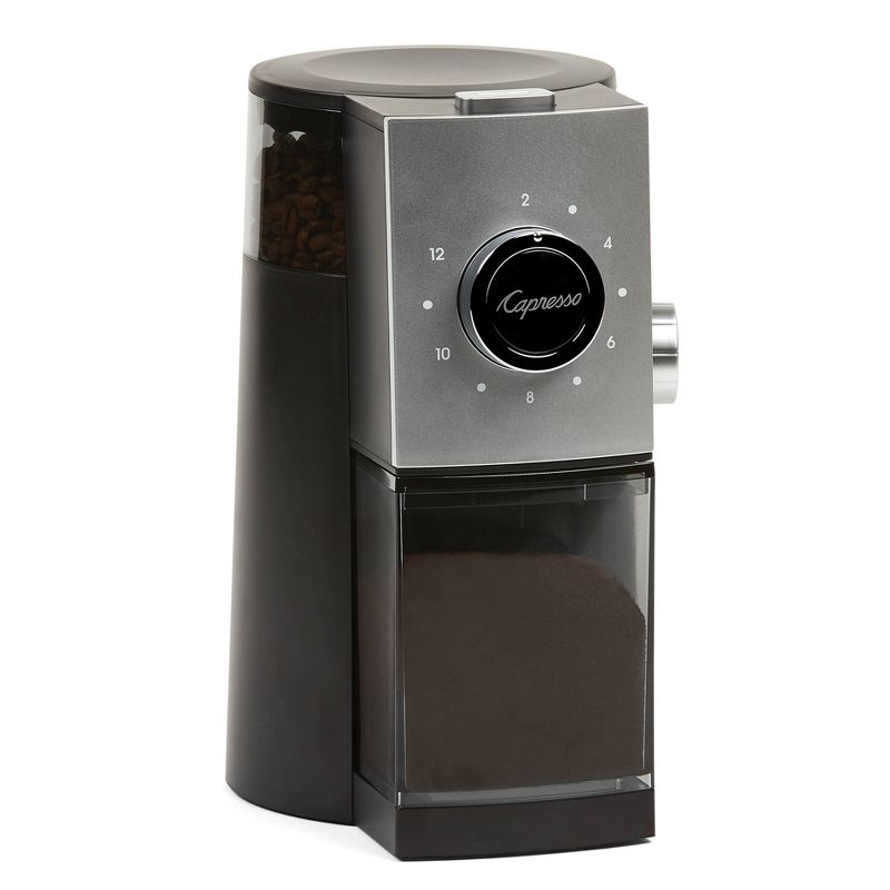 Capresso Coffee Disk Burr Grinder Grind Select &#8211; Black/Silver 597.04&#34;, 3 of 17