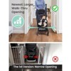 GROWNSY Baby Gate for Stairs- No Bottom Bar, Adjustable Width 29.8” to 43.5” for Child and Pet, with Auto-Close & One-Hand Operation, White - 3 of 4