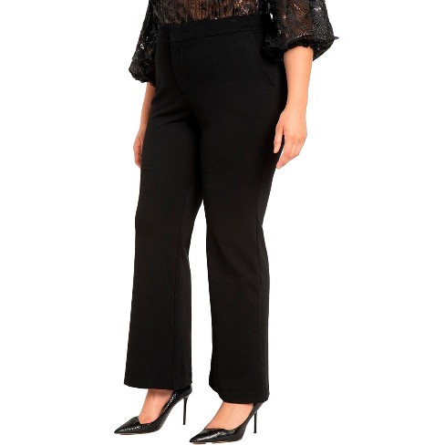 ELOQUII Women's Plus Size Flare Leg Trouser - image 1 of 4