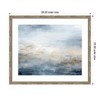 Kate and Laurel Framed Art Tonal Abstract Oceanic Nautical Serenity Blue Horizontal by The Creative Bunch Studio, 26x22, Mila Dark Silver - 2 of 4